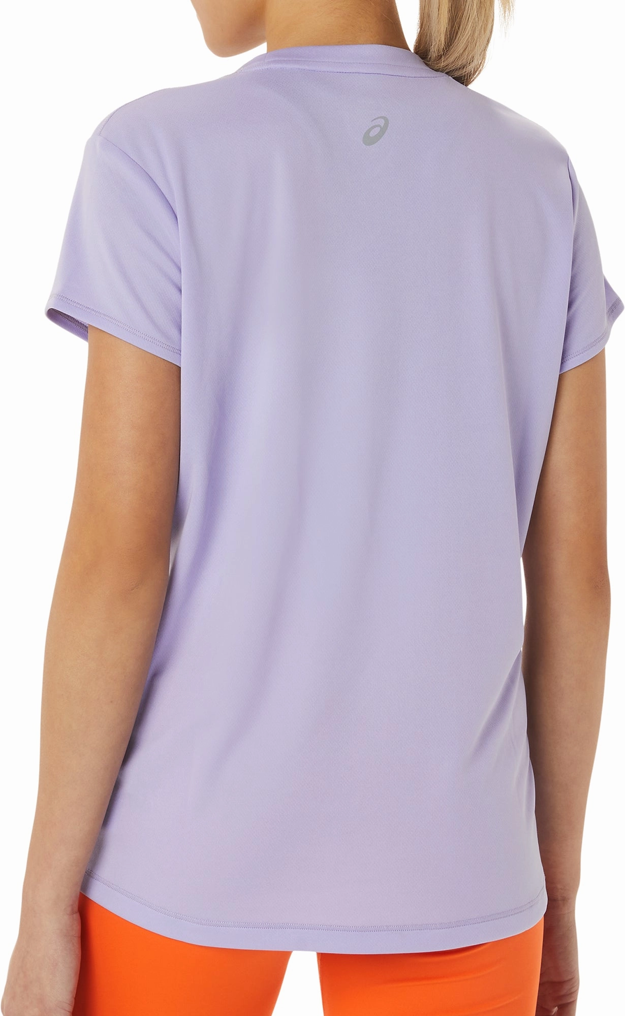 Asics FujiTrail Logo Short Sleeve Womens Running Top - Purple spandex blend