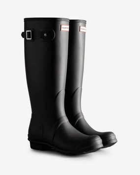 Women's Original Tall Tri-Colour Logo Backstrap Boot In Black Weather Ready Boots