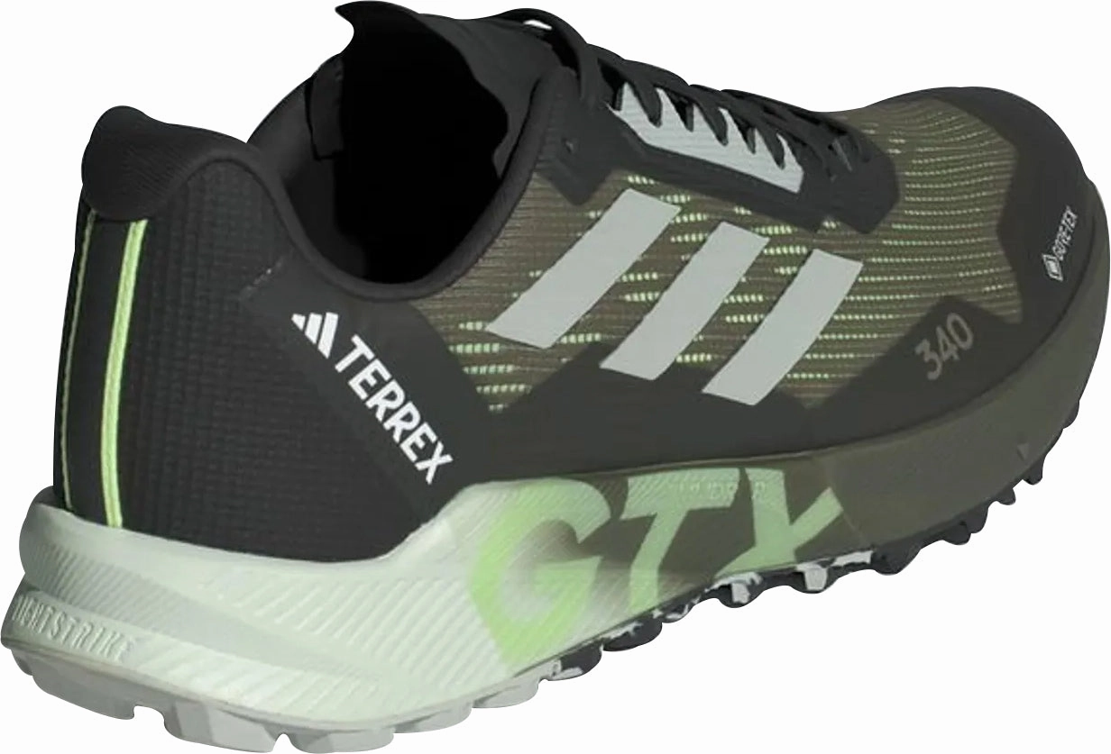 high - heeled - feature shoes adidas Terrex Agravic Flow 2 GORE-TEX Mens Trail Running Shoes - Green