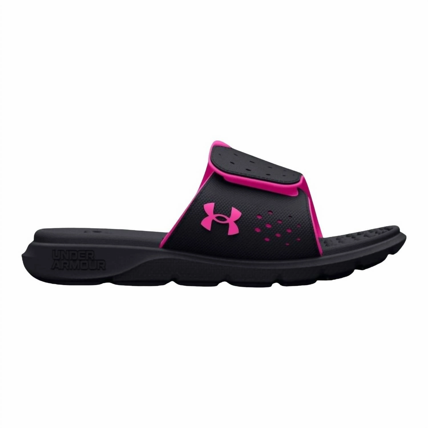 Women's Ignite Pro Slides In Black/rebel Pink Enhanced Safety