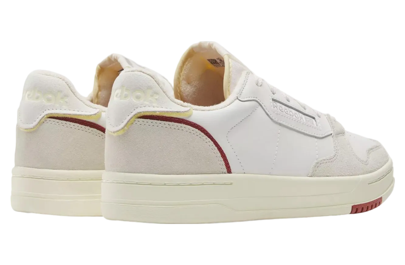 Weekend Walks Reebok Men's Court Chalk/Red Sneaker Shoes