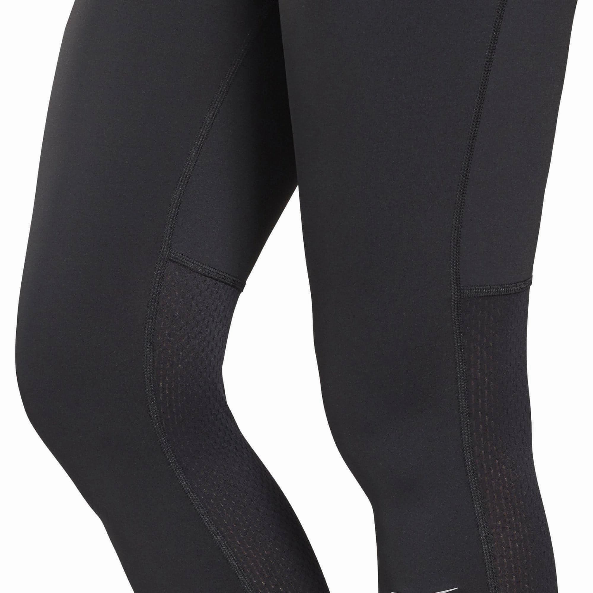 Stable Fit Reebok Essentials Womens Long Running Tights - Black