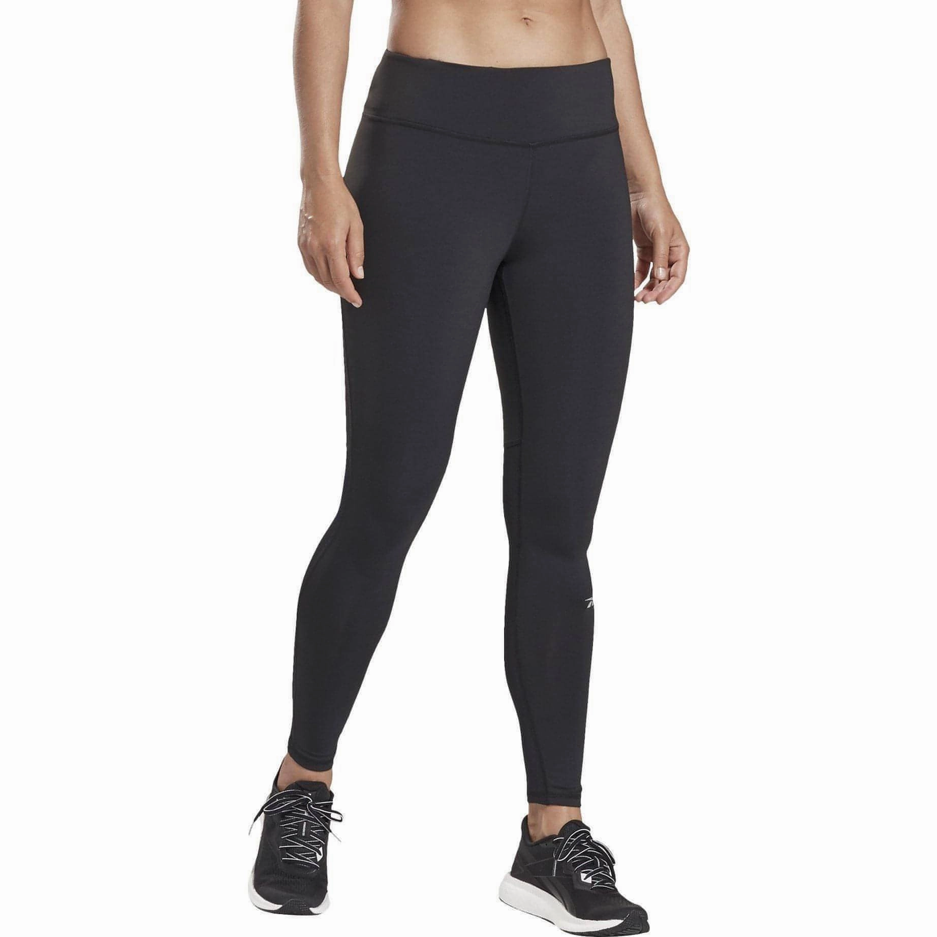 Comfy Fit Reebok Essentials Womens Long Running Tights - Black