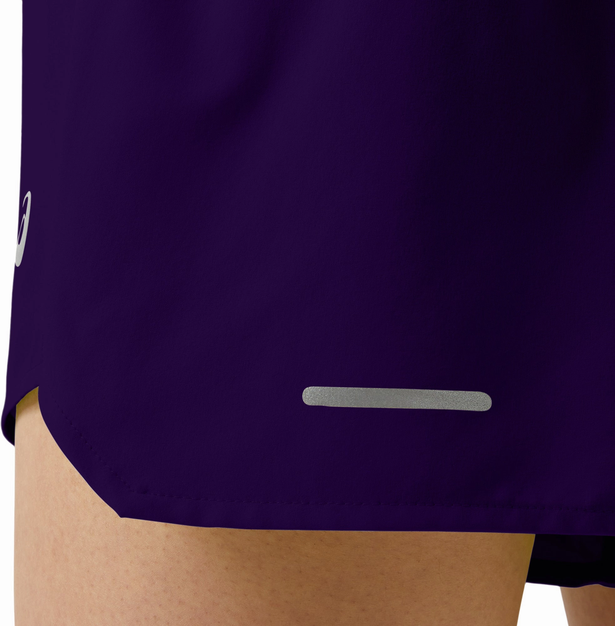 Asics Road 3.5 Inch Womens Running Shorts - Blue Quick Drying