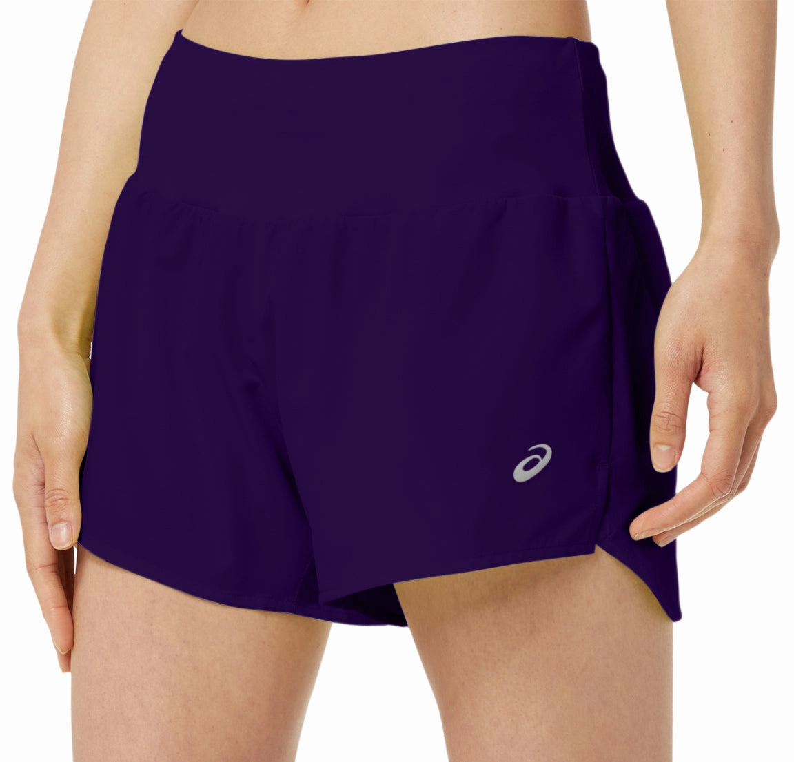 Asics Road 3.5 Inch Womens Running Shorts - Blue Gym Wear Noise Free Operation Design