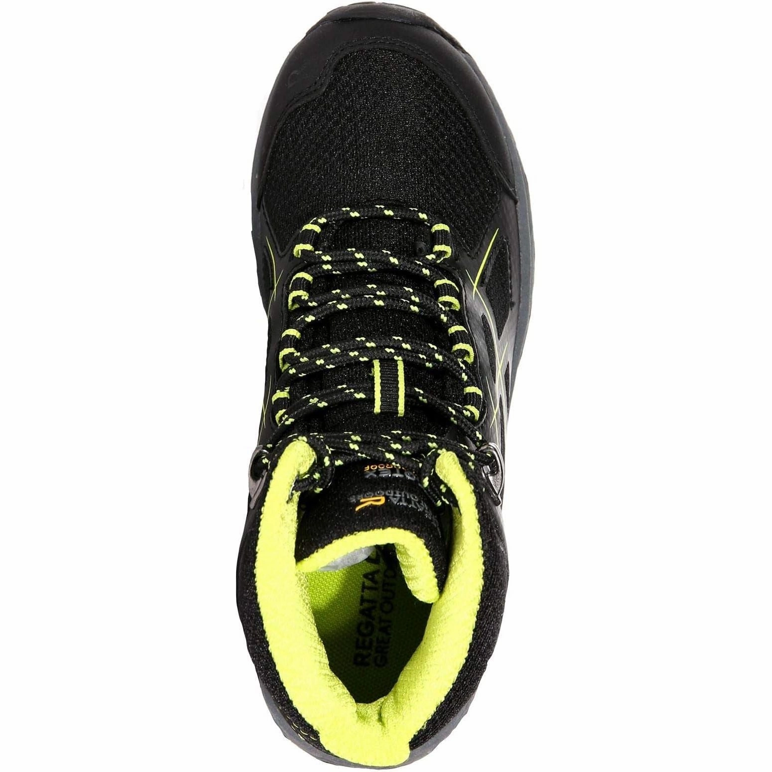 Breathable Regatta Kota Mid Junior Waterproof Walking Boots - Black