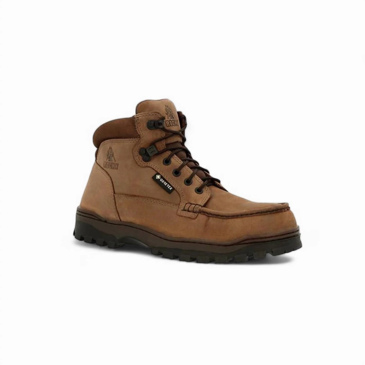 Everyday Comfort Premium Cushion Men's Outback Gore-Tex Waterproof Steel Toe Work Boot - Wide Width In Brown
