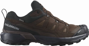 Salomon X Ultra 360 Leather GORE-TEX Mens Walking Shoes - Brown Stability Support Secure Sole