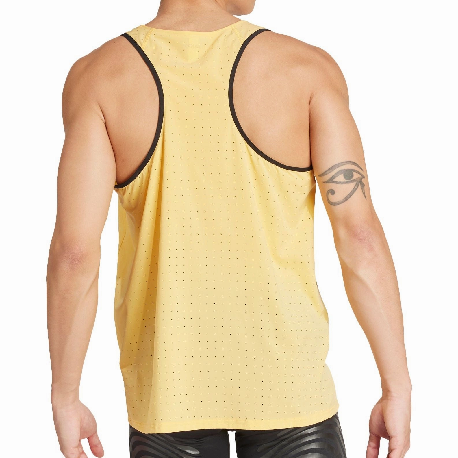 adidas Adizero Mens Running Vest - Yellow Snag Free Fabric