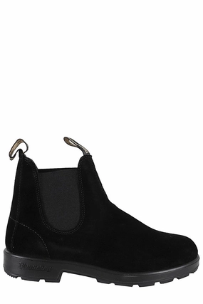 Low Profile Adventure Journey Premium Suede Ankle Boots With Logoed Tongues