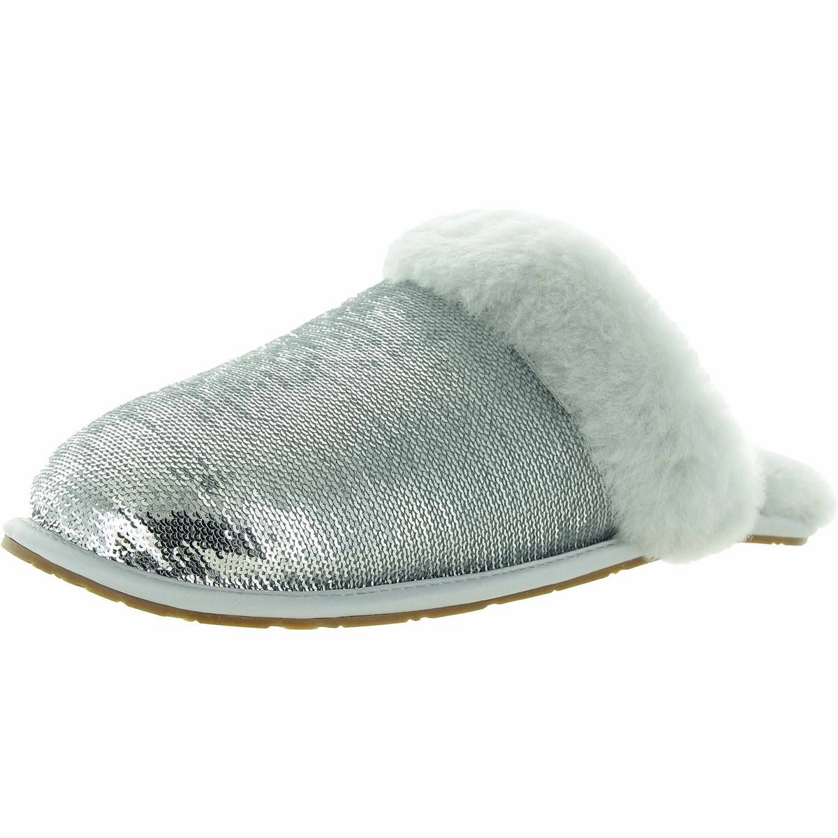 Travel Shoes Womens Faux Fur Lined Manmade Slide Slippers