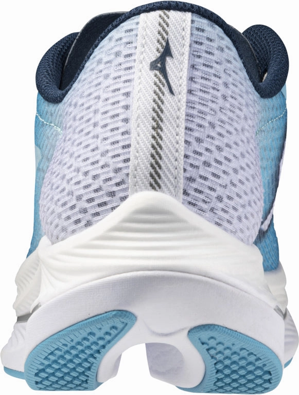 Layered silhouette Impact Resistant Heel Cup Mizuno Wave Rebellion Flash 2 Womens Running Shoes - Blue