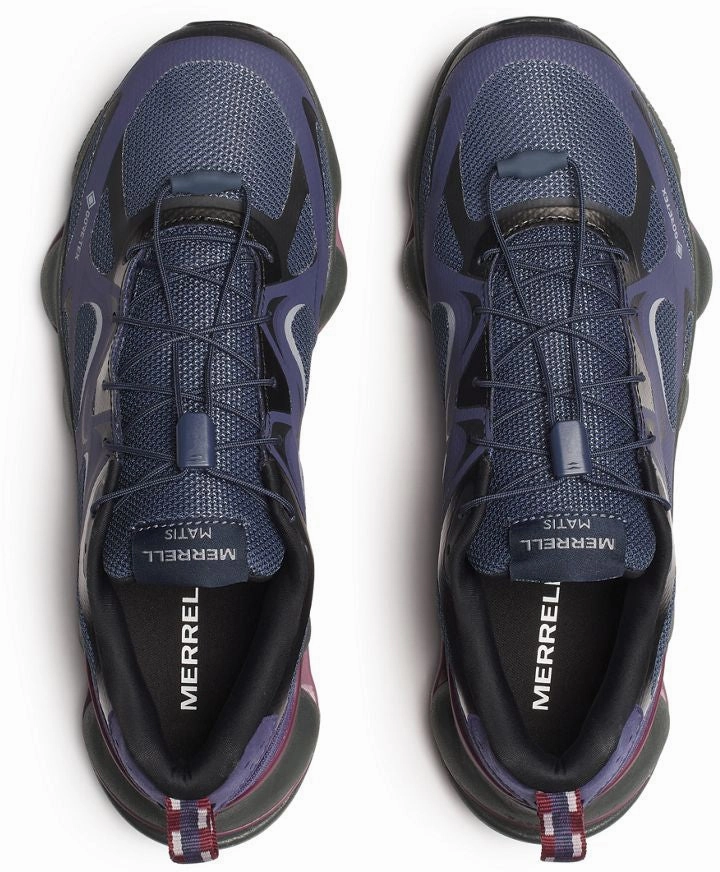Style Statement Microfiber Collar Merrell Speedarc Matis GORE-TEX Mens Walking Shoes - Blue