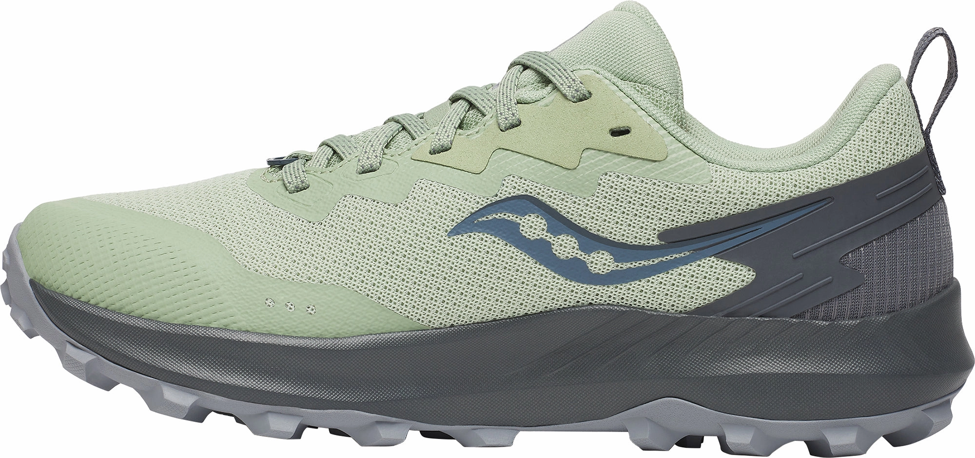Precision Stitching Techniques Saucony Peregrine 14 GORE-TEX Womens Trail Running Shoes - Green