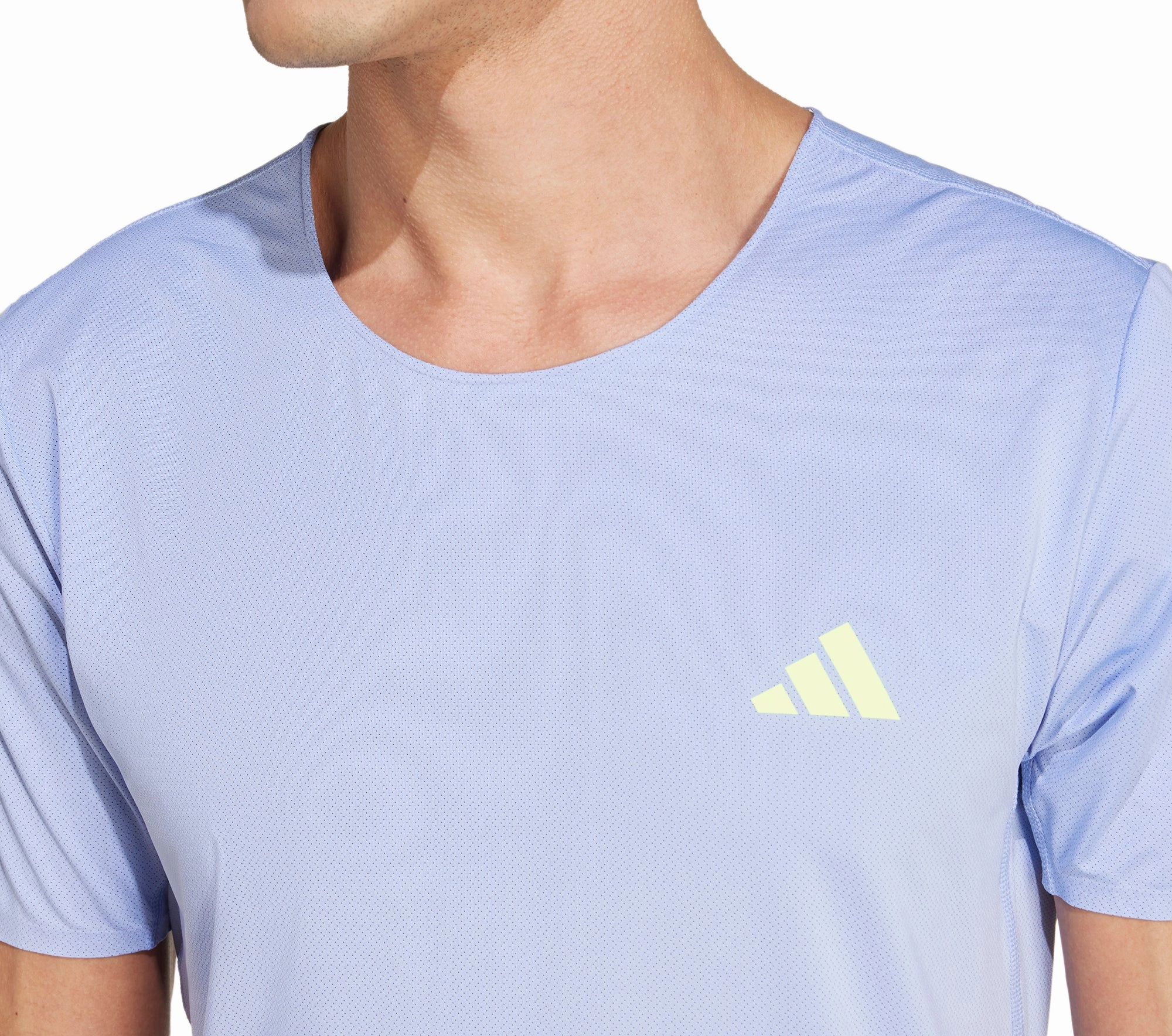 Sustainable adidas Adizero Short Sleeve Mens Running Top - Blue