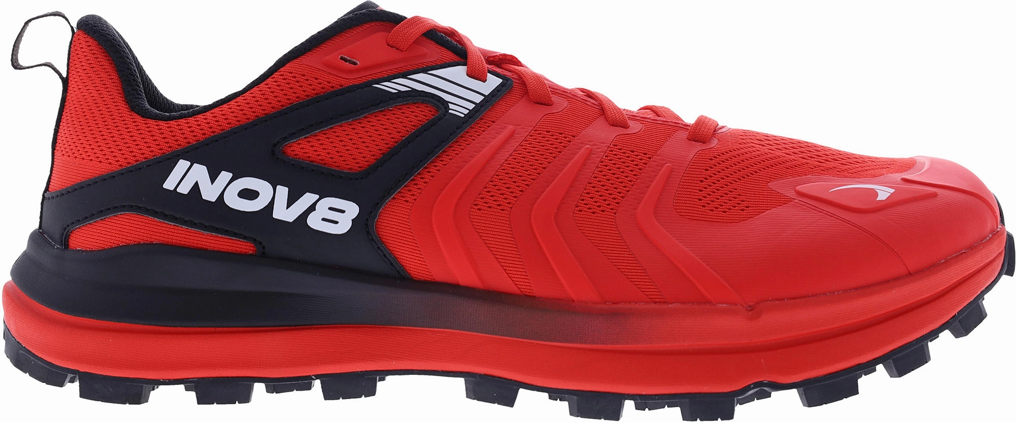 running in city shoes Rolling Motion Design Inov8 TrailTalon Zero Mens Trail Running Shoes - Red