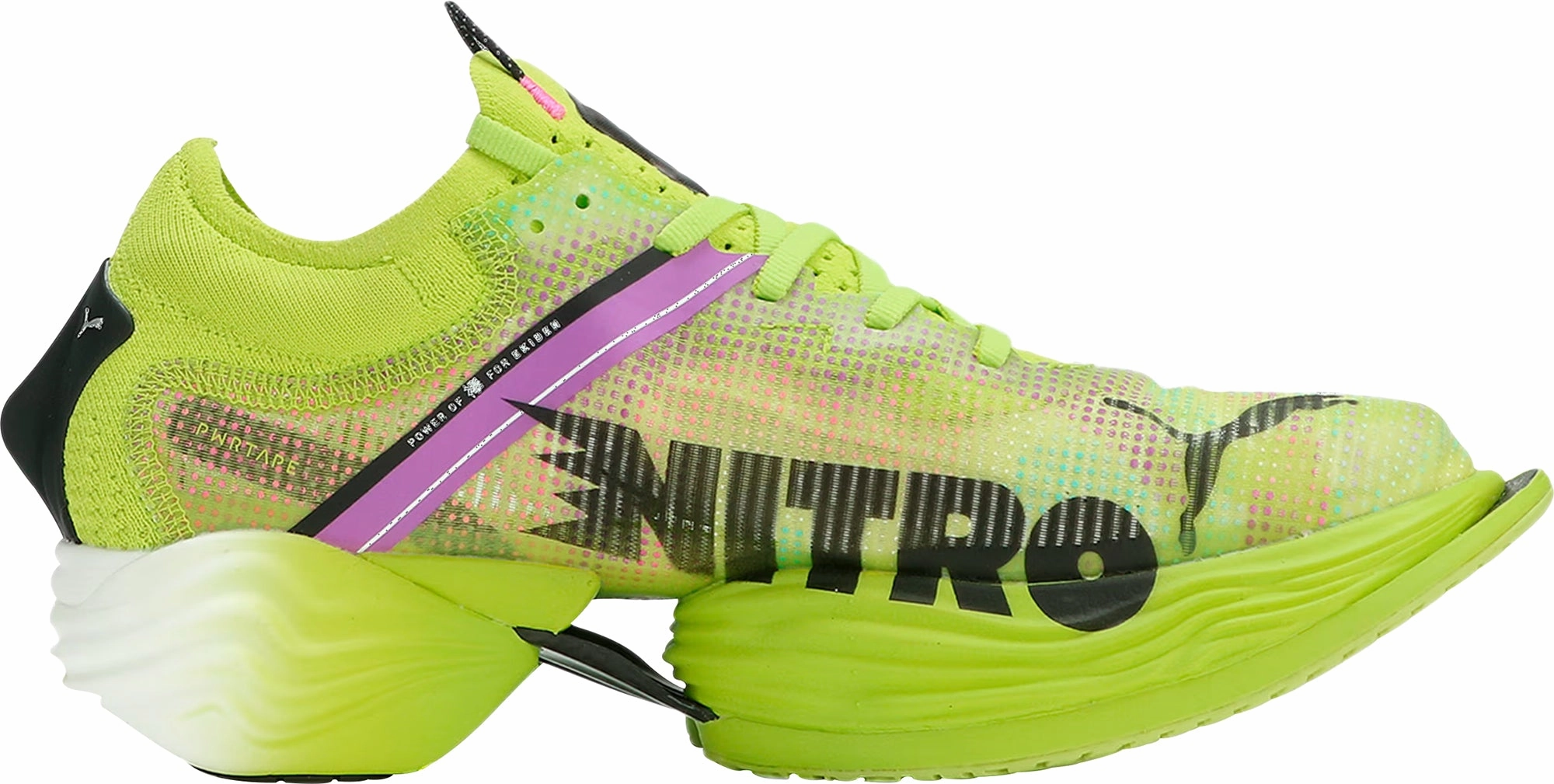 Puma Fast-R Nitro Elite 2 Mens Running Shoes - Green Foot Impact running in a rural area shoes