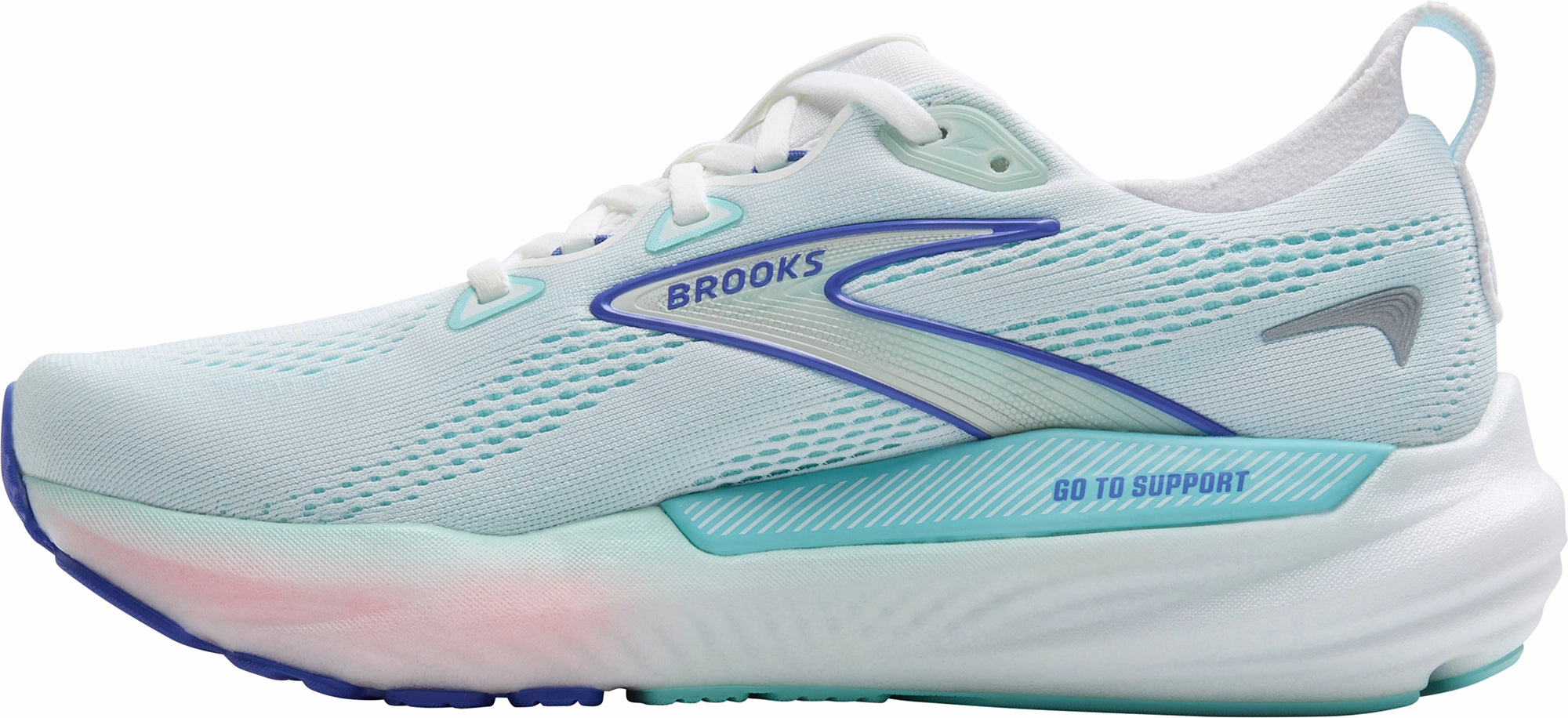 Lightweight TPU Insert Brooks Glycerin GTS 22 Womens Running Shoes - Green