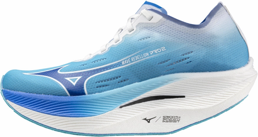 race - day shoes Mizuno Wave Rebellion Pro 2 Womens Running Shoes - Blue