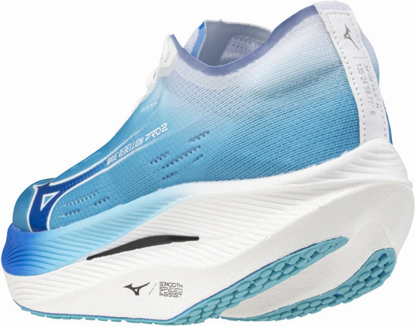 Mizuno Wave Rebellion Pro 2 Womens Running Shoes - Blue multi - surface outsole shoes