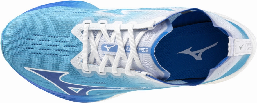historical - themed running wear Mizuno Wave Rebellion Pro 2 Womens Running Shoes - Blue