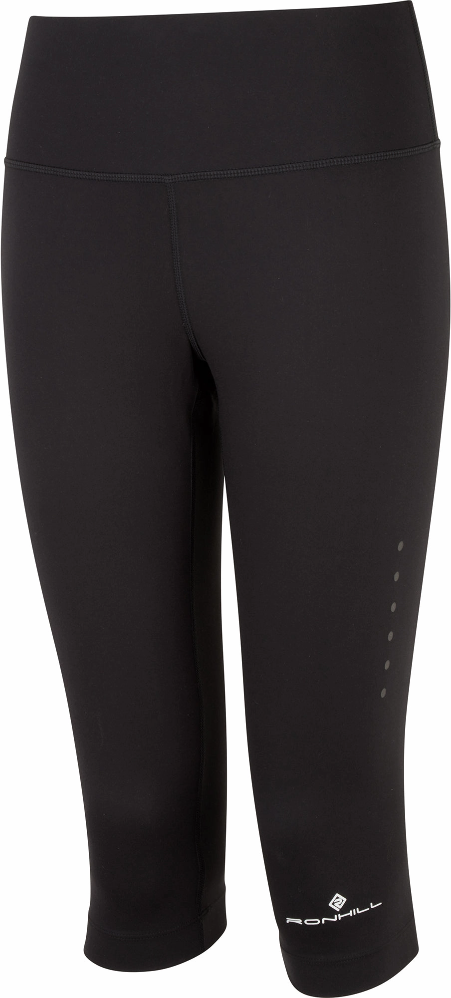 Trend Seeker Four Way Ronhill Core Womens 3/4 Capri Running Tights - Black
