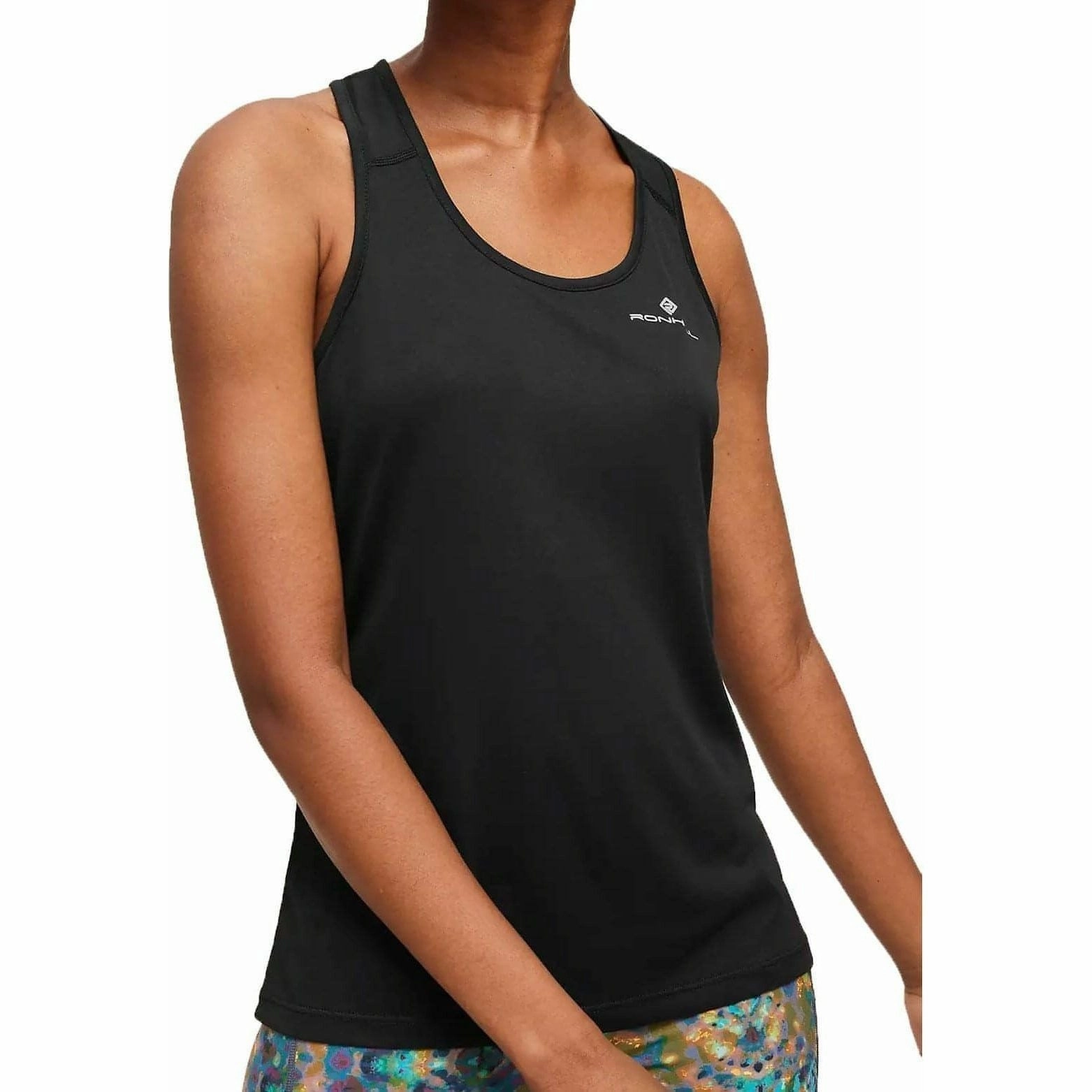 Dark Ronhill Core Womens Running Vest Tank Top - Black