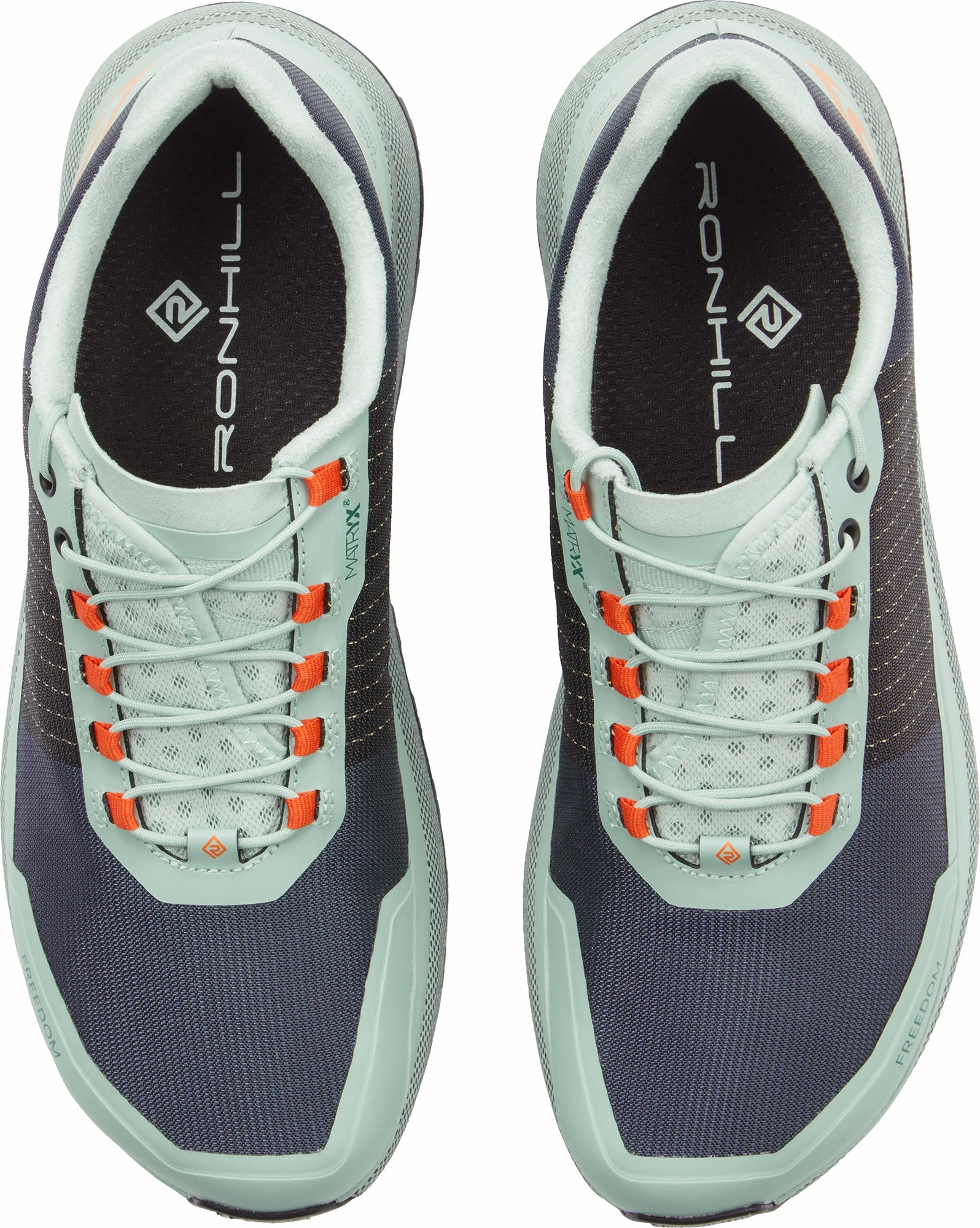 Ronhill Freedom Womens Trail Running Shoes - Green plain shoes narrow - base shoes