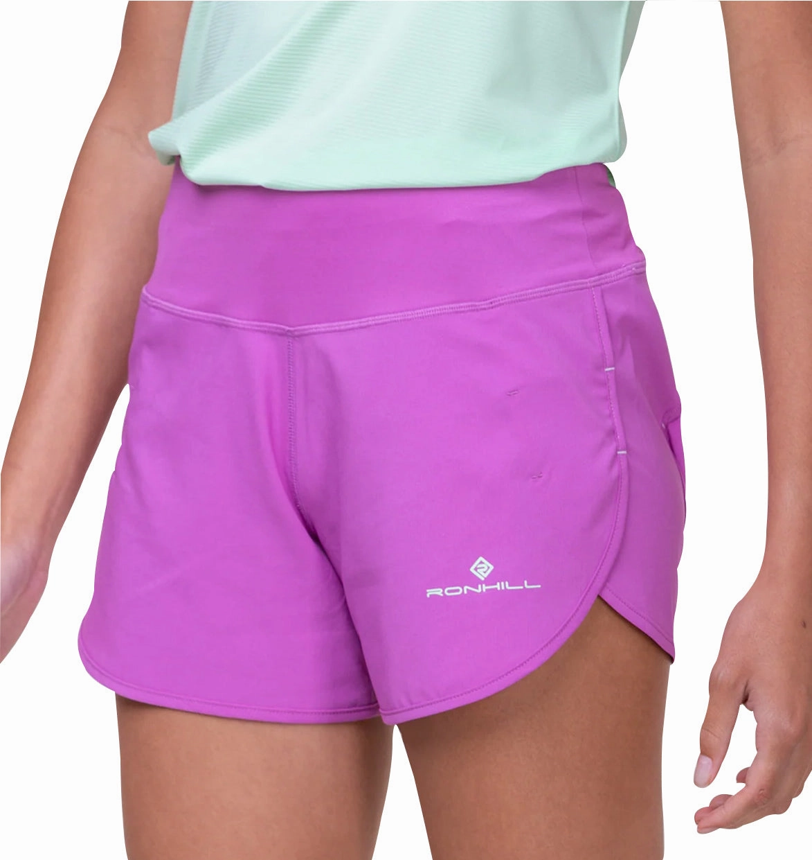 Layering Piece Ronhill Tech 4.5 Inch Womens Running Shorts - Pink