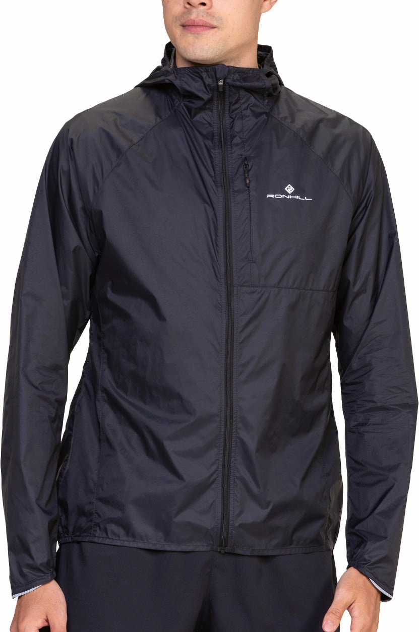 Sale Stain Resistant Ronhill Tech All Terrain Mens Running Jacket - Black