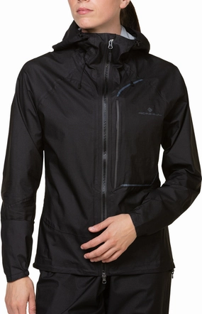 Mountain Fit Ronhill Tech Fortify Waterproof Womens Running Jacket - Black