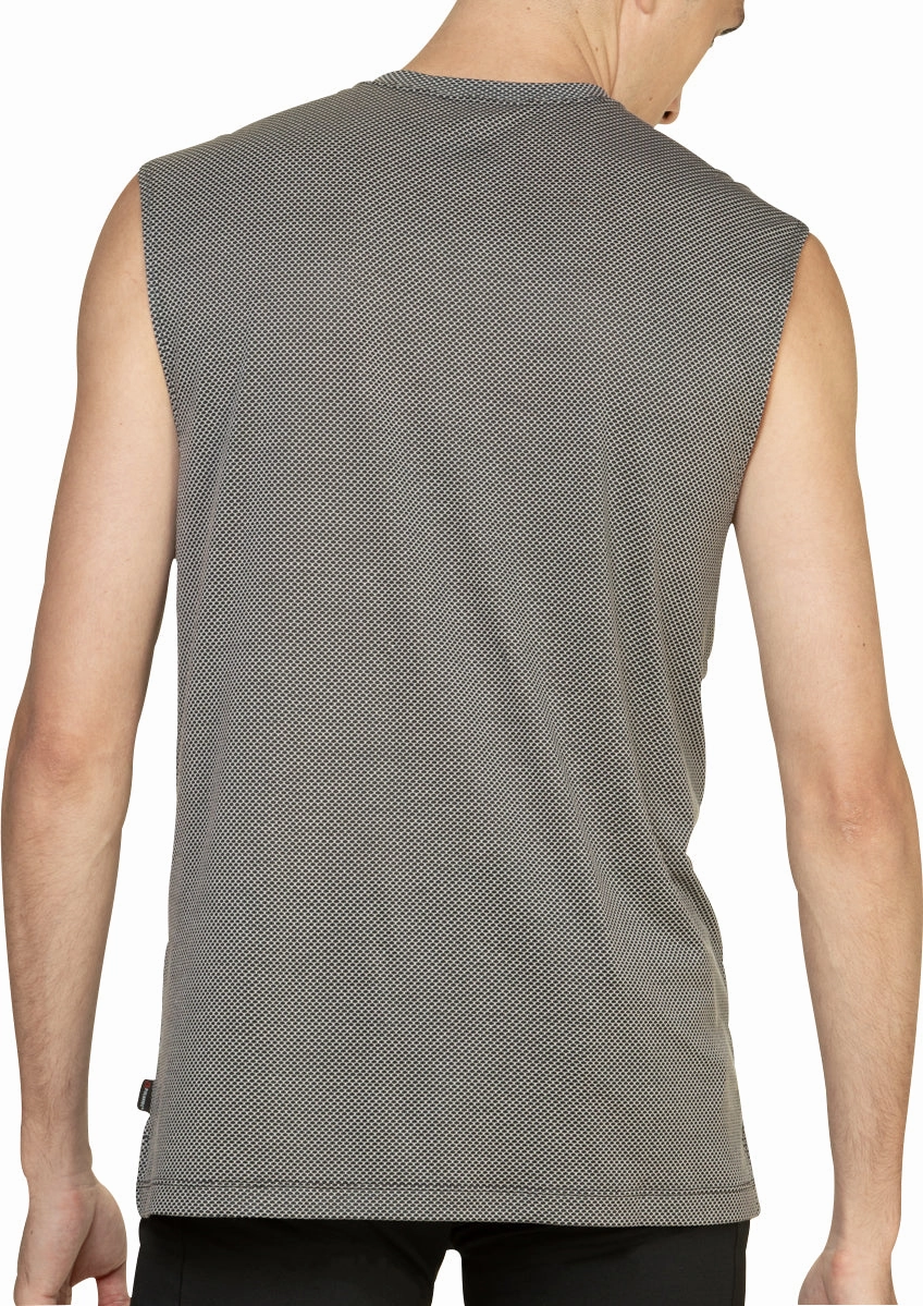Ronhill Tech Golden Hour Mens Running Vest - Black linen material Square