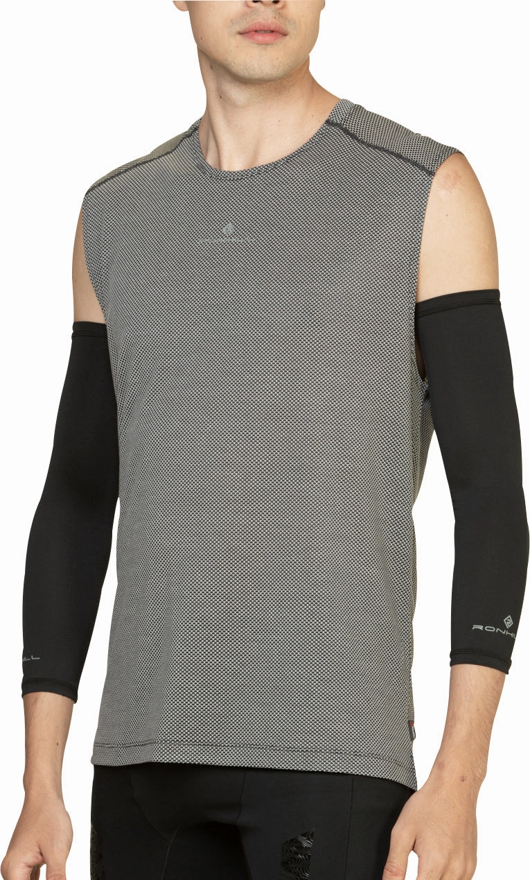 Ronhill Tech Golden Hour Mens Running Vest - Black Flat Lock Seams