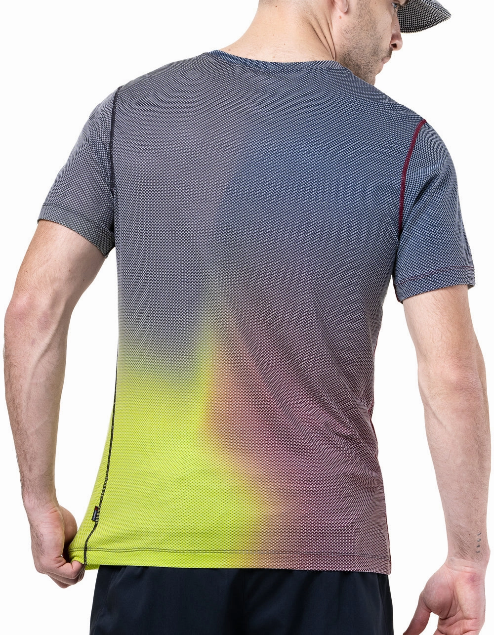 Ronhill Tech Golden Hour Short Sleeve Mens Running Top - Blue Soft Layer Comfy Fit