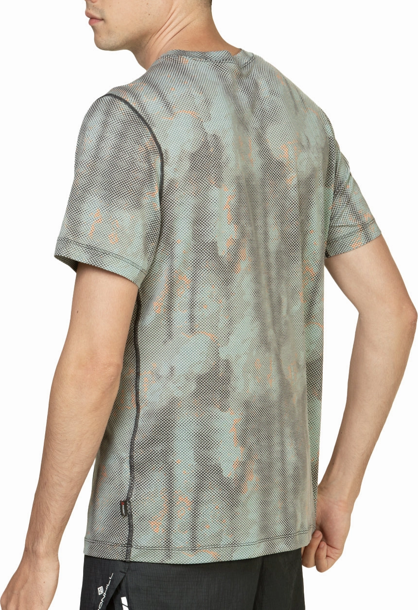 Ronhill Tech Golden Hour Short Sleeve Mens Running Top - Green Street Ready Sleek Performance Fit
