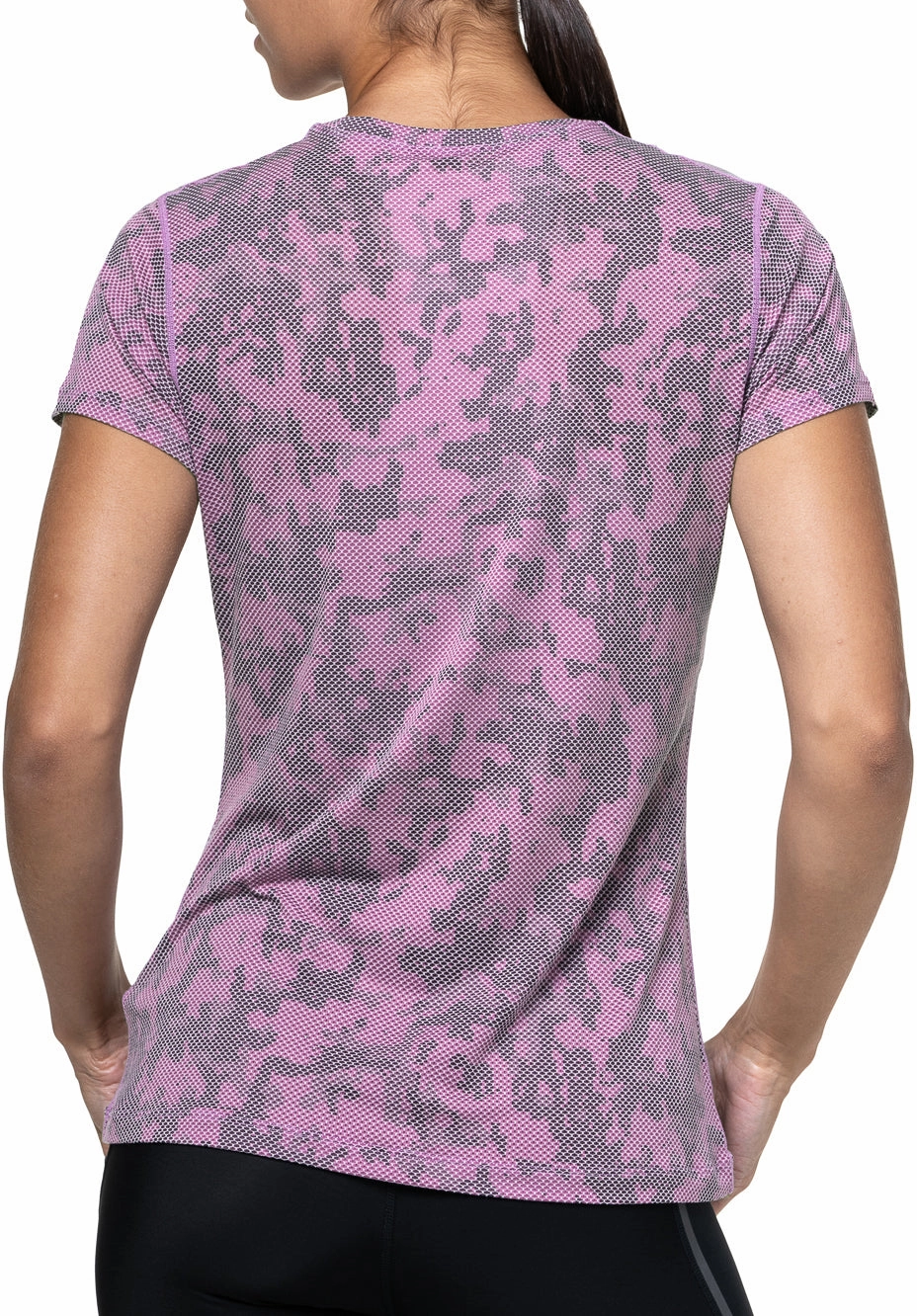 Simple Yet Cozy Skin Friendly Blends Ronhill Tech Golden Hour Short Sleeve Womens Running Top - Purple