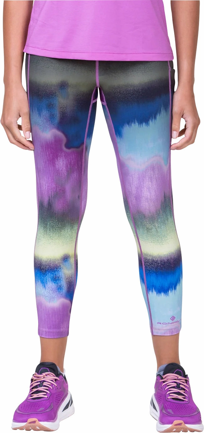 Perfect For Running Extra Soft Minimalist Style Ronhill Tech Gradient 7/8 Womens Running Tights - Black