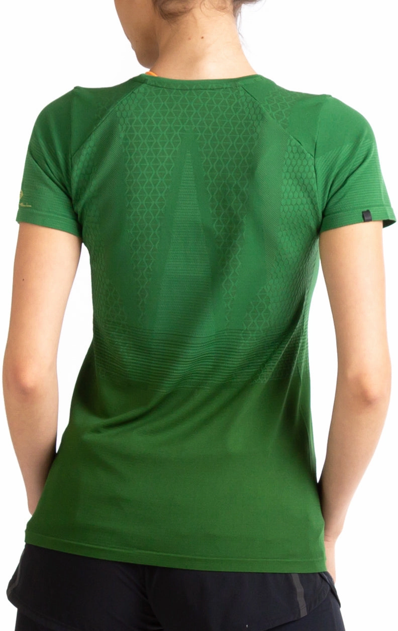 Ronhill Tech Marathon Short Sleeve Womens Running Top - Green Active Wearable