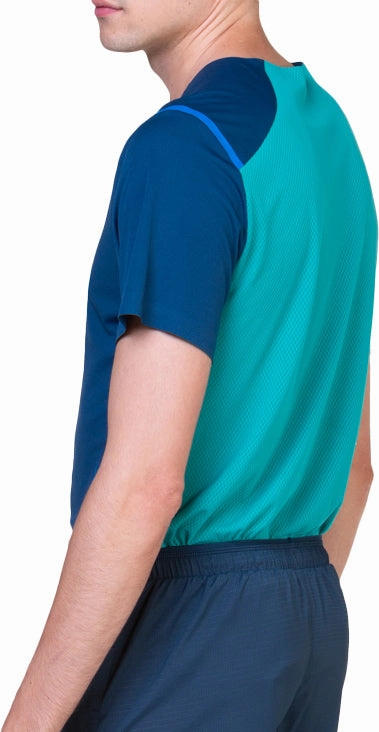 All-Weather Wear Breathable Material Ronhill Tech Race Short Sleeve Mens Running Top - Blue