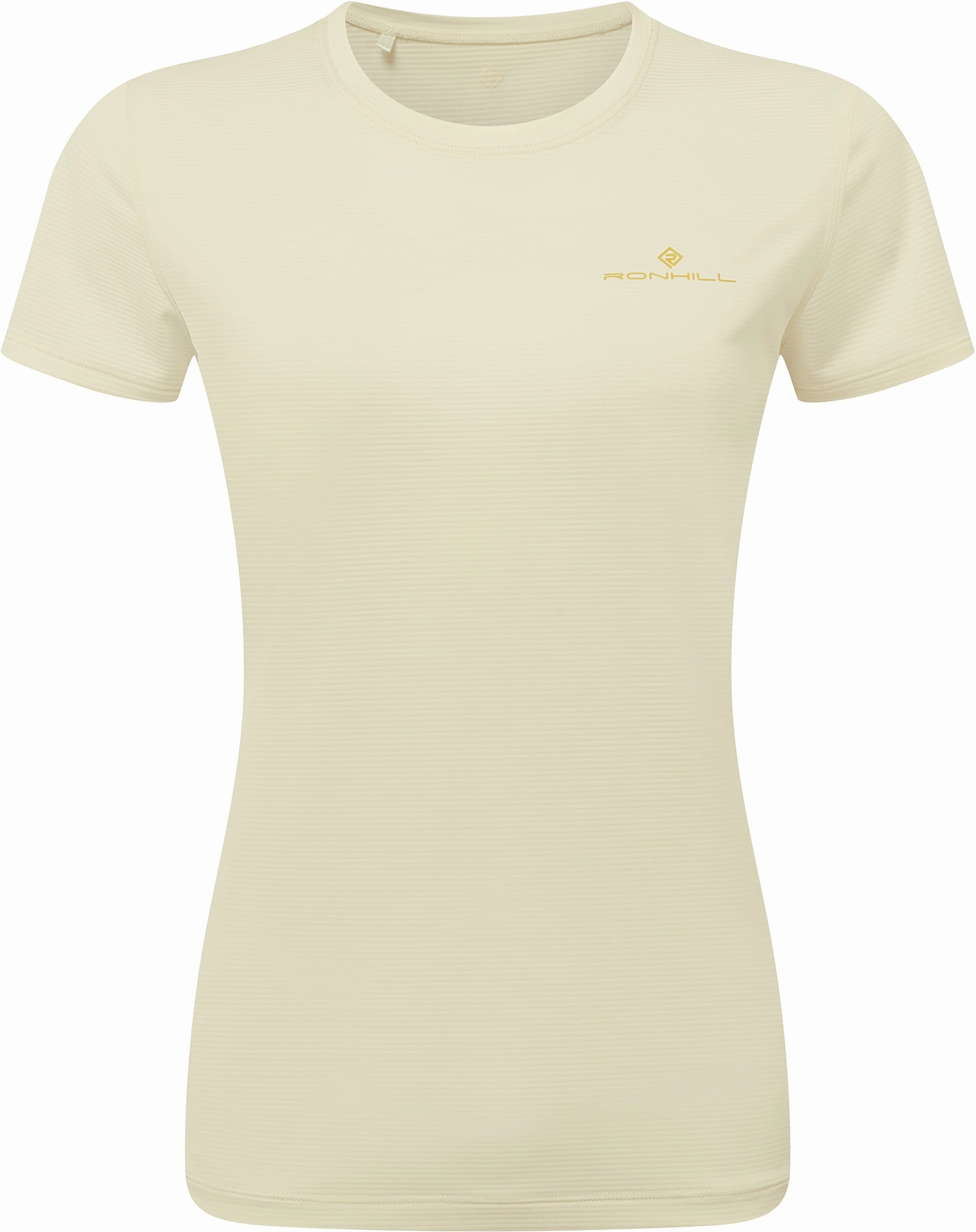 Ronhill Tech Short Sleeve Womens Running Top - Cream Cool Vibes Ultra Soft Finish