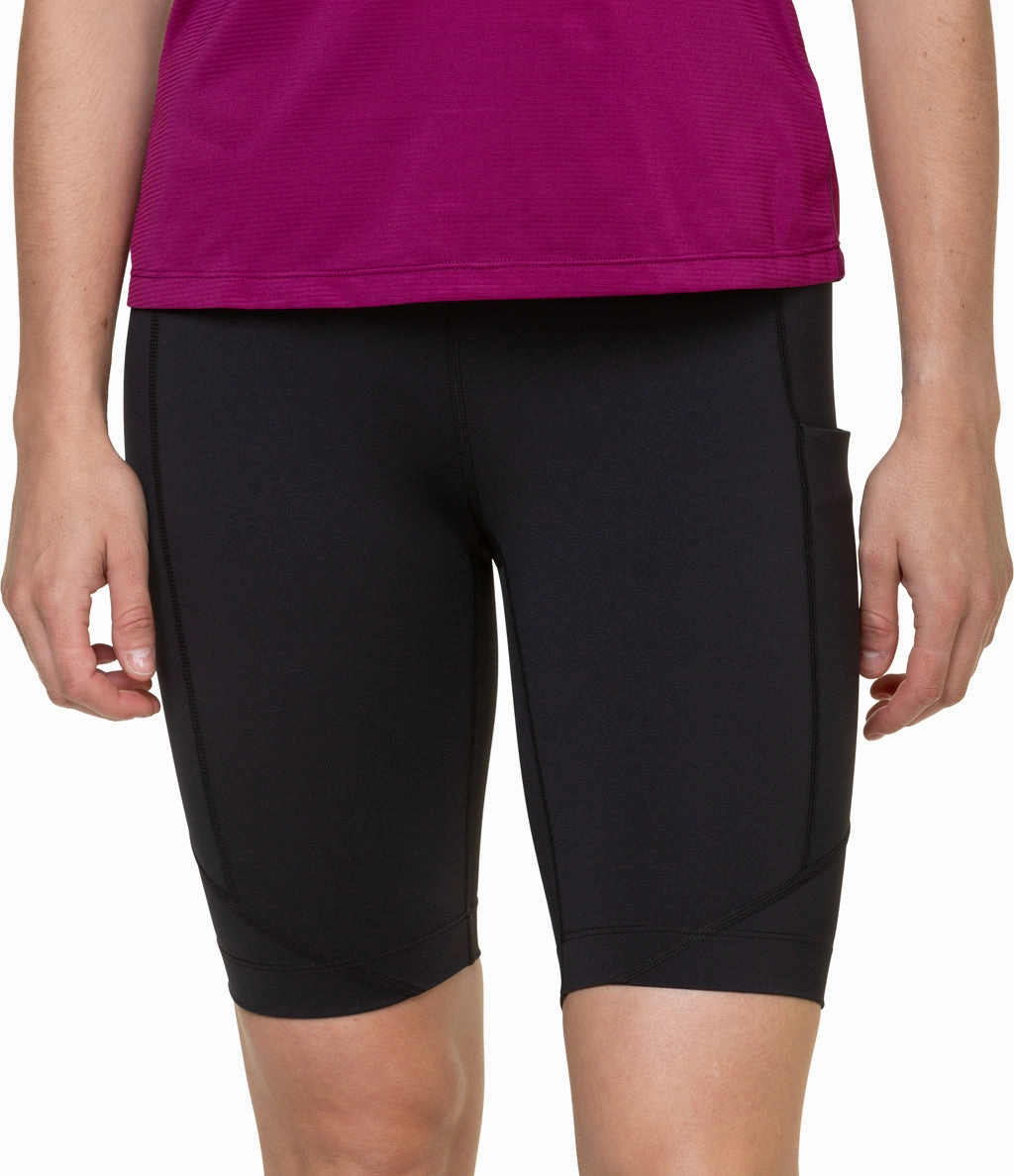 Smooth Texture Ronhill Tech Stretch Womens Short Running Tights - Black