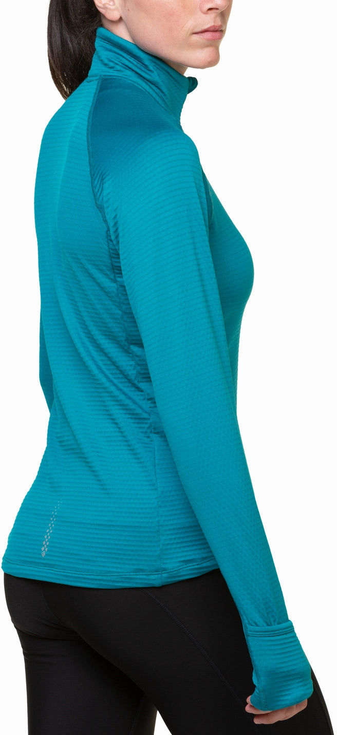 Ronhill Tech Winter Half Zip Long Sleeve Womens Running Top - Blue stadium