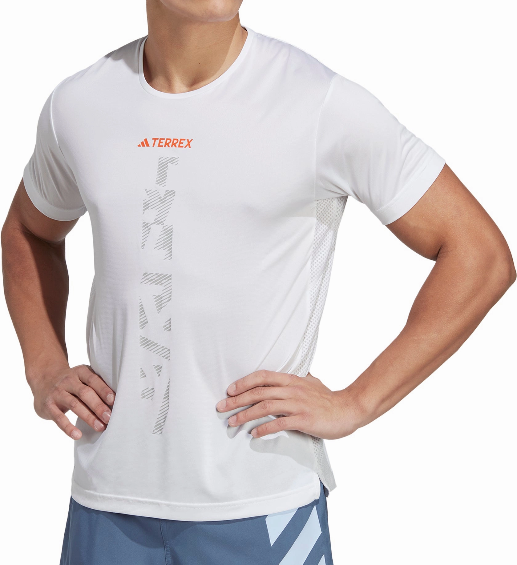 adidas Terrex Agravic Short Sleeve Mens Running Top - White Casual Everyday