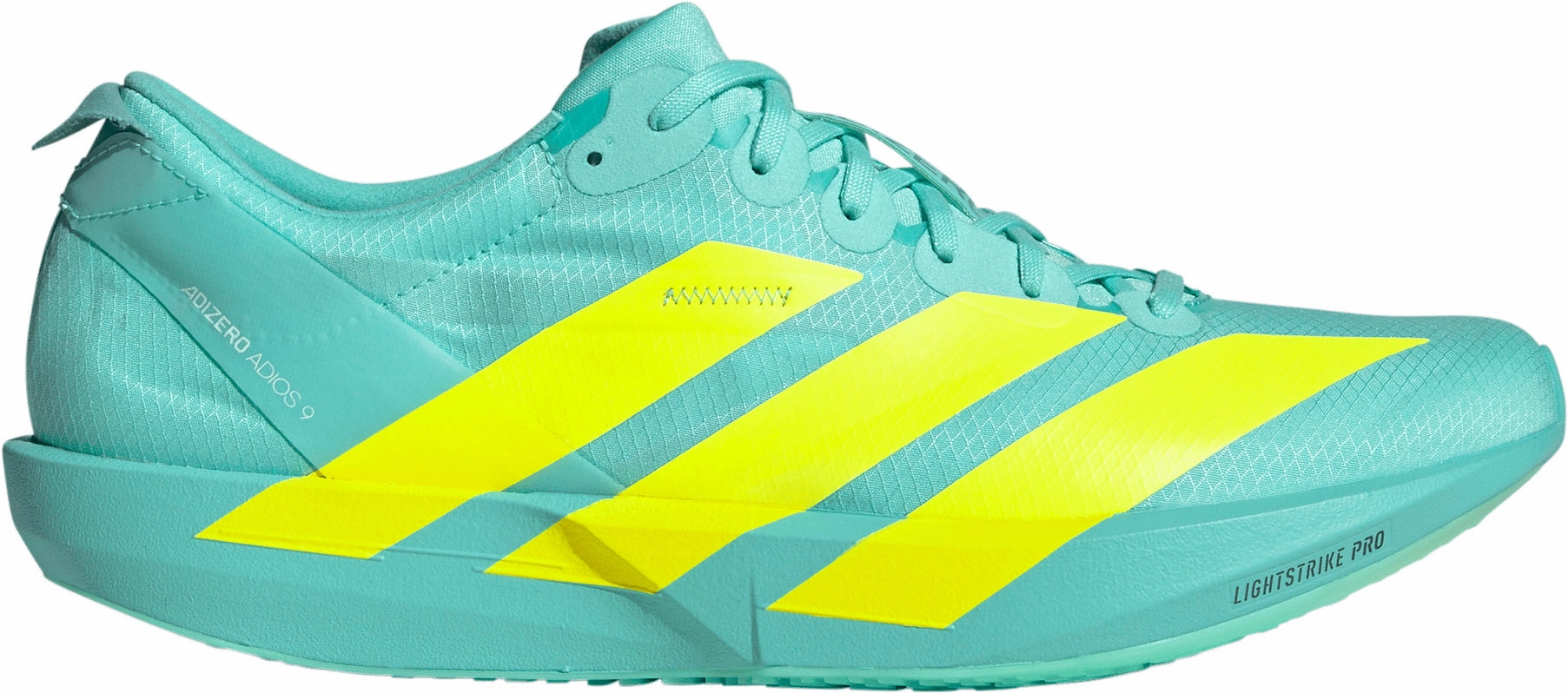 adidas Adizero Adios 9 Mens Running Shoes - Green anti - microbial