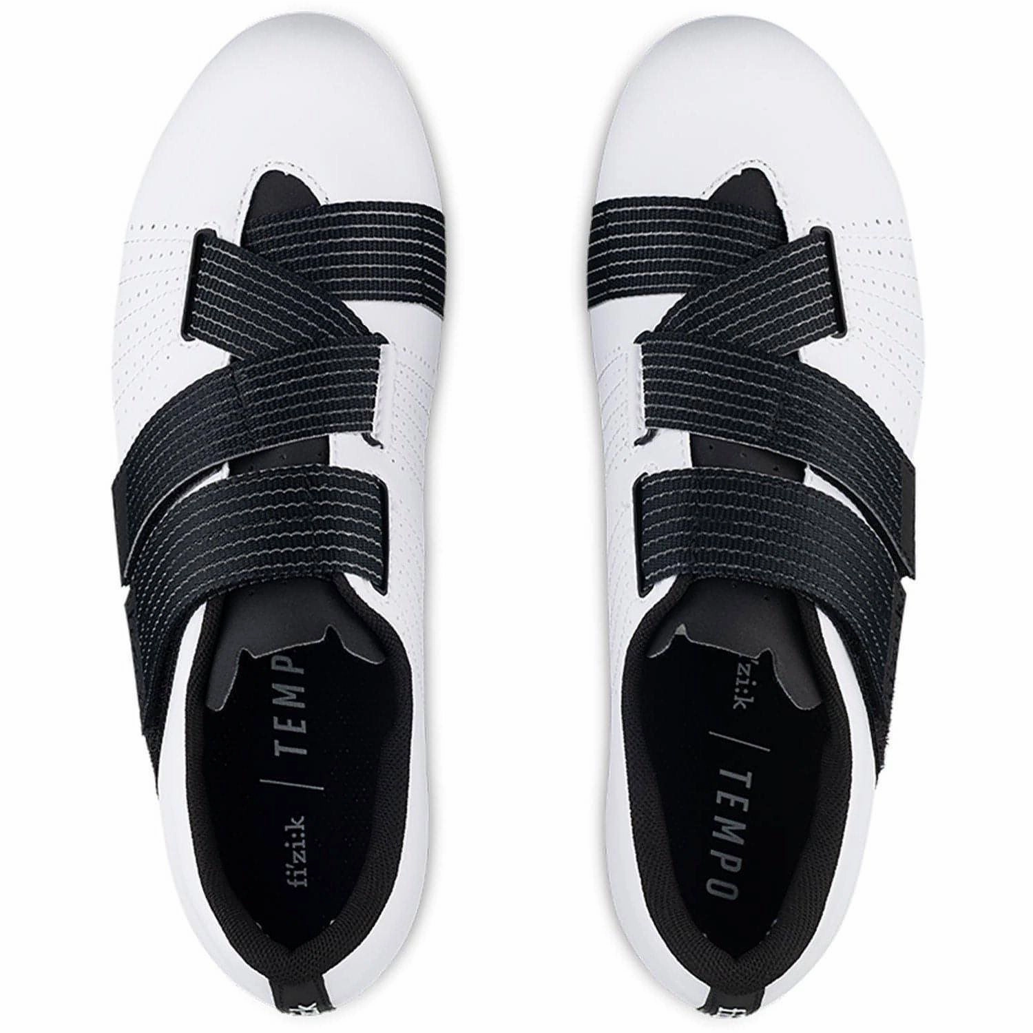 Fizik R5 Tempo PowerStrap Mens Road Cycling Shoes - White Lace Up Design LowTop