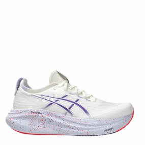 professional - recommended Seamless Construction Design ASICS Men's GEL-NIMBUS 27 TOKYO Collection Running Shoes in Cream/Edo Purple AW25