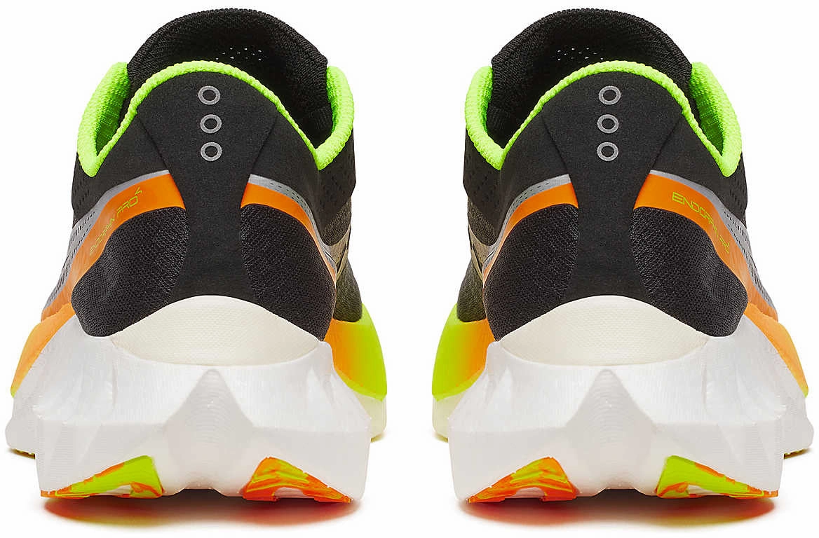 Snug Heel Locking Saucony Endorphin Pro 4 Mens Running Shoes - Black