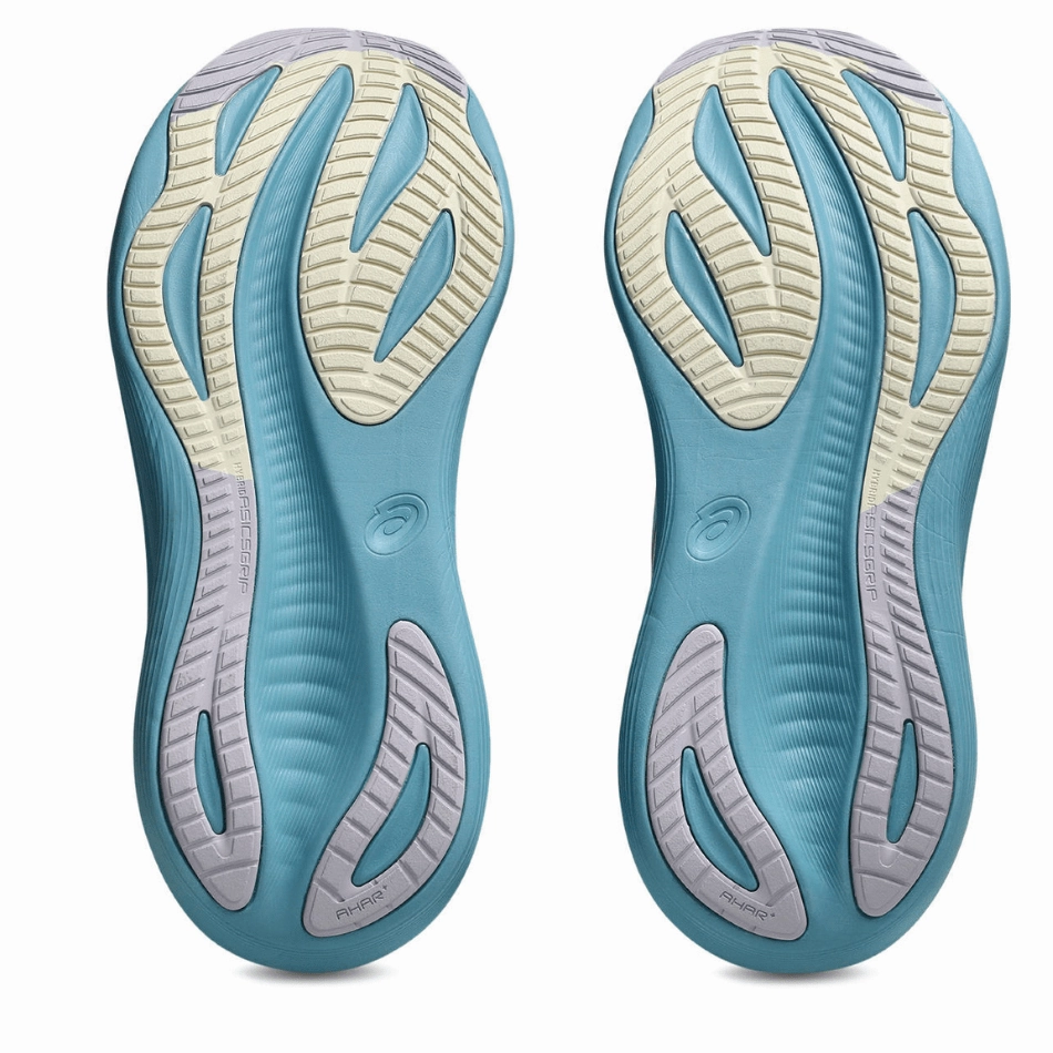 ASICS Women's GEL-NIMBUS 27 Running Shoes in Still Water/Cream AW25 Flat terrain running