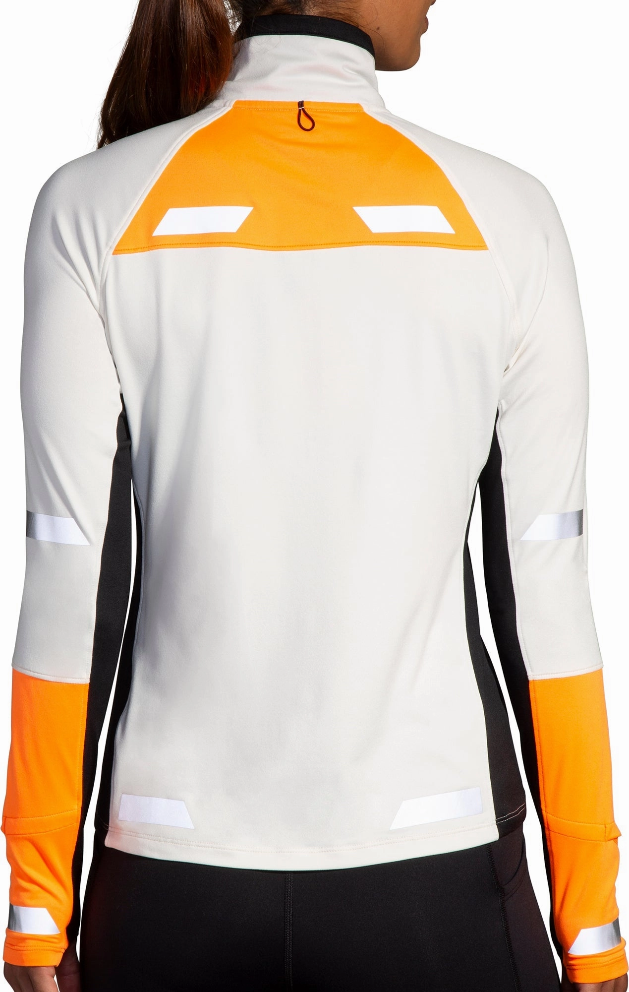 Brooks Run Visible 2.0 Half Zip Long Sleeve Womens Running Top - Grey Reinforced Buttonholes