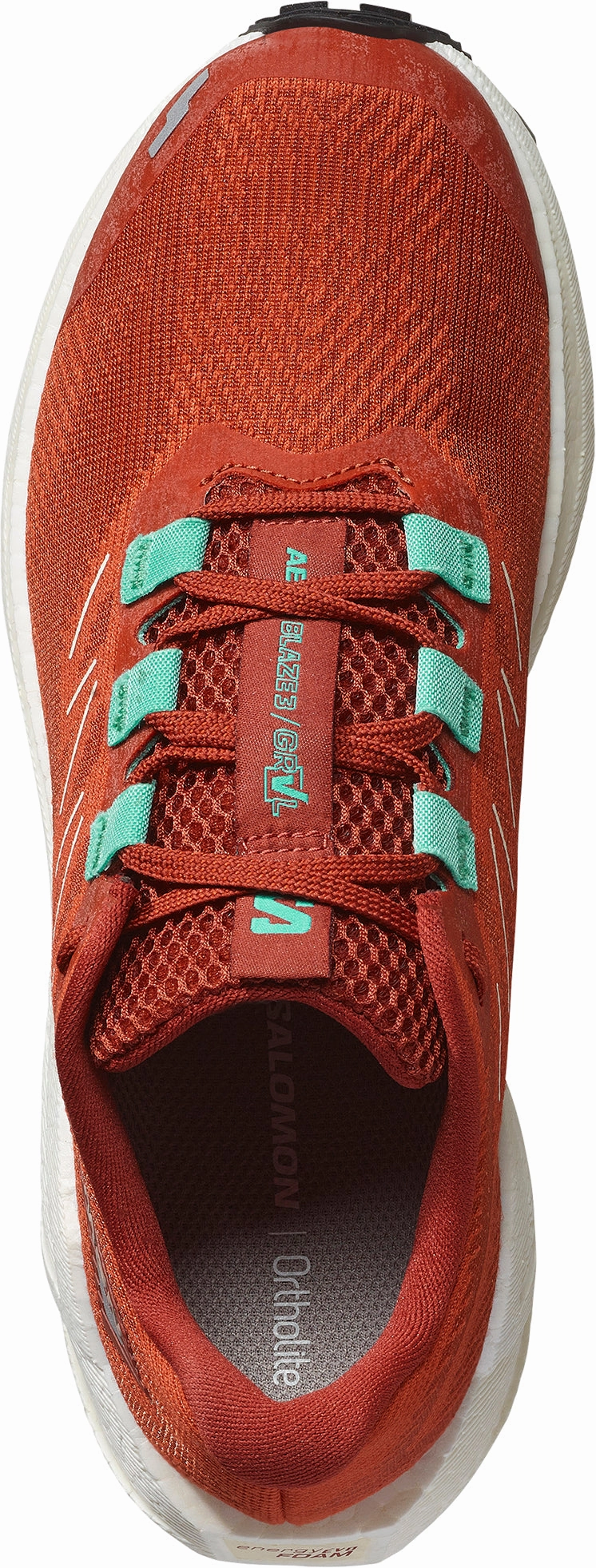 Salomon Aero Blaze 3 GRVL Womens Trail Running Shoes - Orange Adaptive Flex Notches